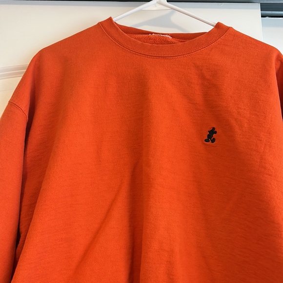 Orange Mickey Mouse Crewneck Sweatshirt - Picture 4 of 7